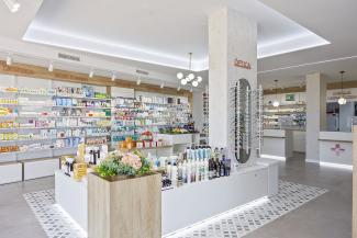 Diseño de Farmacia Laguna Rosa