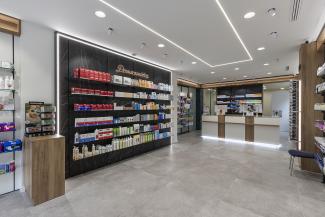 DISEÑO INTERIOR FARMACIA MINGUEZ