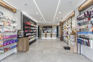 DISEÑO INTERIOR FARMACIA MINGUEZ