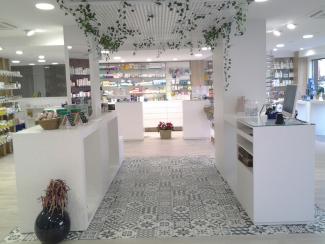 Diseño de Farmacia Perez i Martra interior