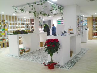 Diseño de Farmacia Perez i Martra interior