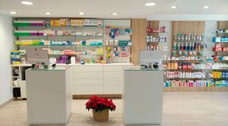 Diseño de Farmacia Perez i Martra interior
