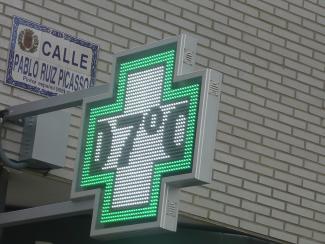 Cruz personalizada para farmacia