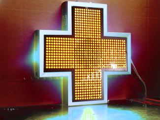 Cruz personalizada para farmacia